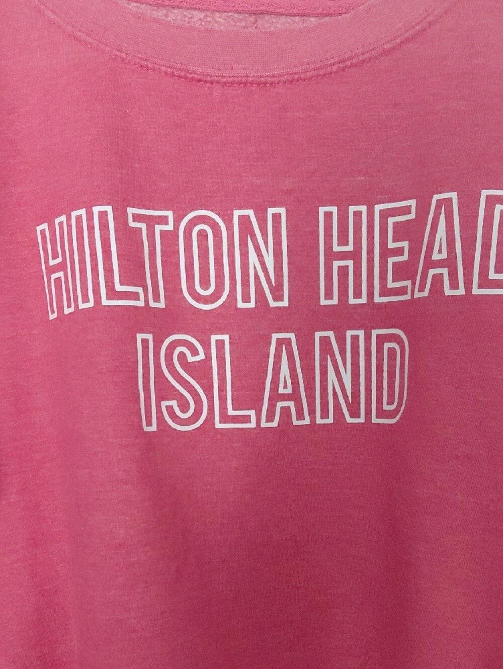Pop Surf Hilton Head Island Pink Cropped crew neck Sweatshirt  Medium Vacation - Picture 3 of 13
